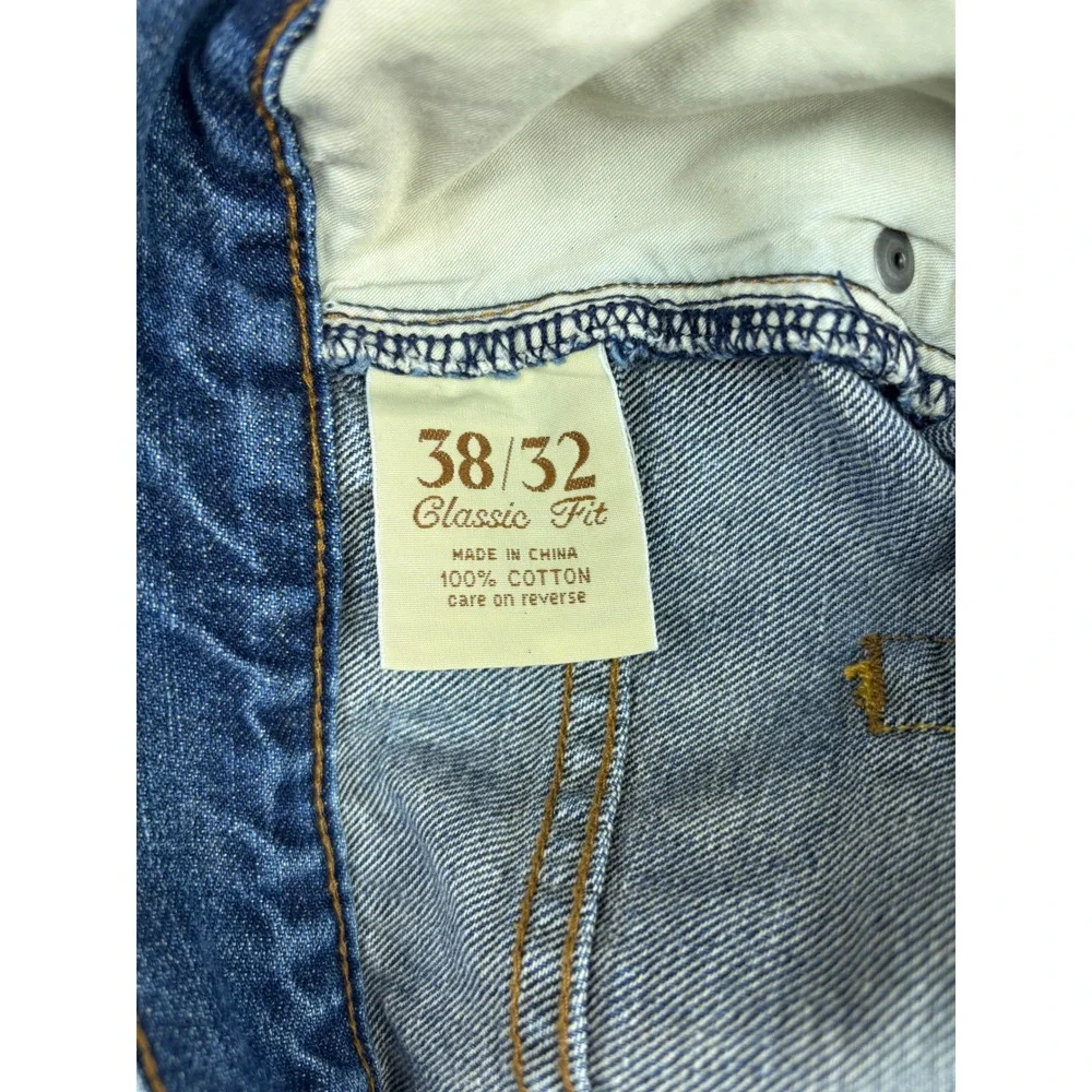 Tommy Bahama Classic Fit Mens 38x22 Jeans Blue Denim Straight Leg Medium Wash